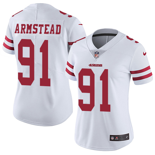 San Francisco 49ers Limited White Women Arik Armstead Road NFL Jersey 91 Vapor Untouchable